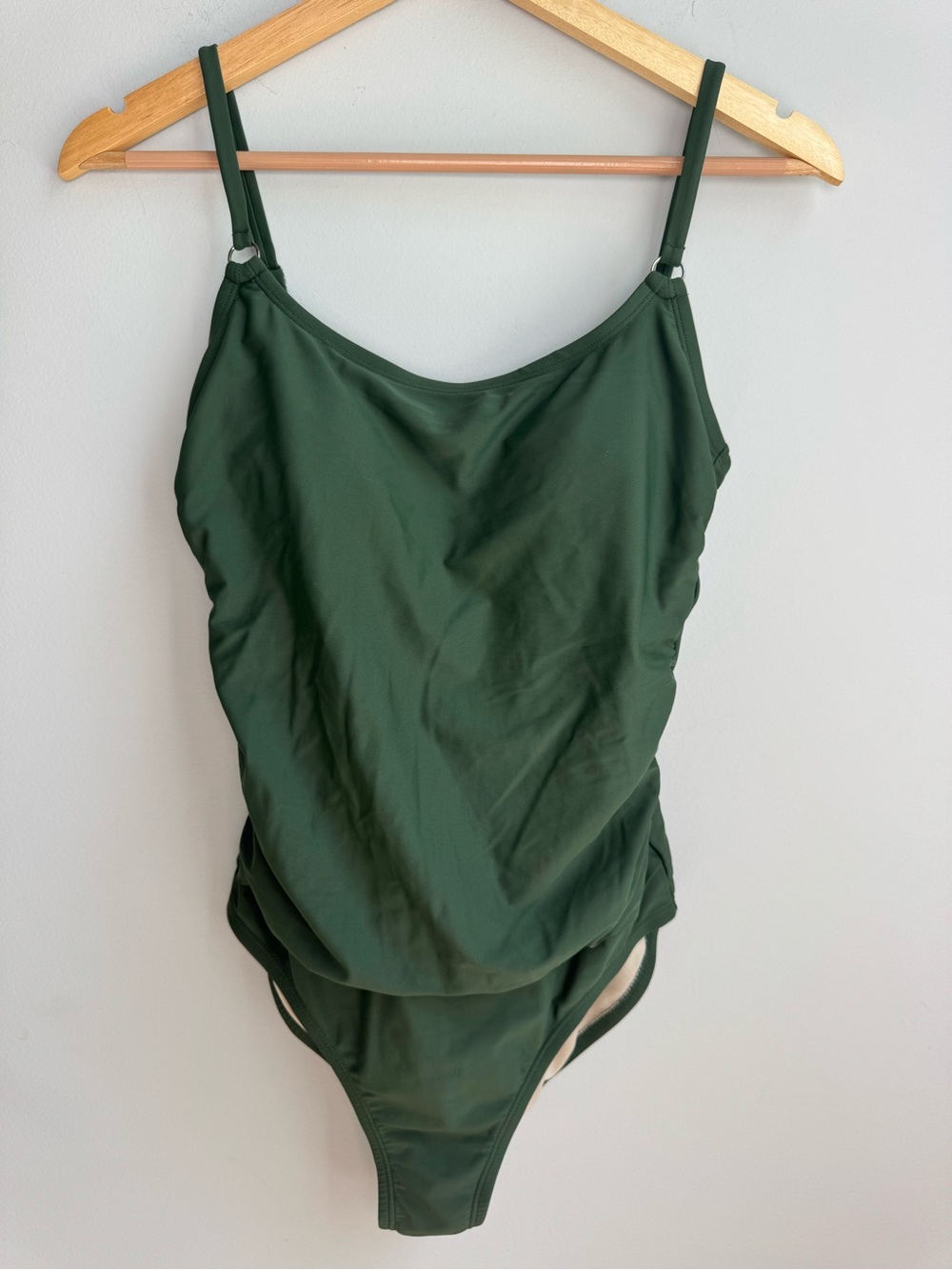 Kona Sol Forest Green One-Piece Beach Pool Swimsuit